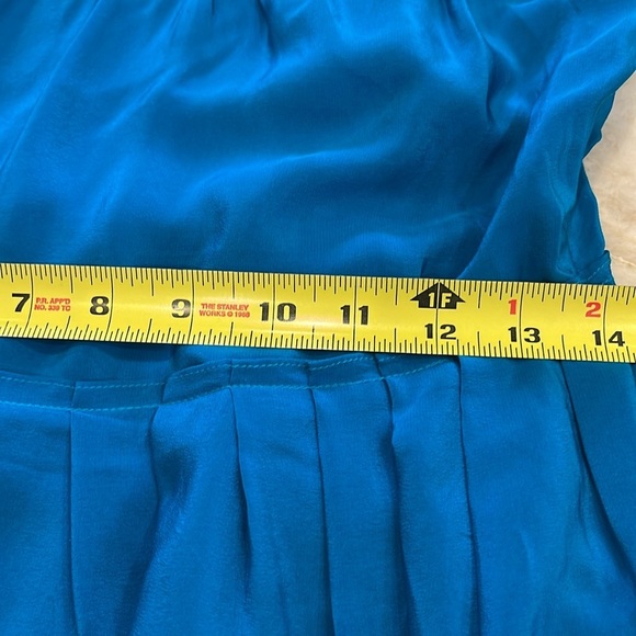 Moulinette Soeurs | Silk‎ Maxi Halter Dress | Teal/Purple | Size 6 - Picture 8 of 14